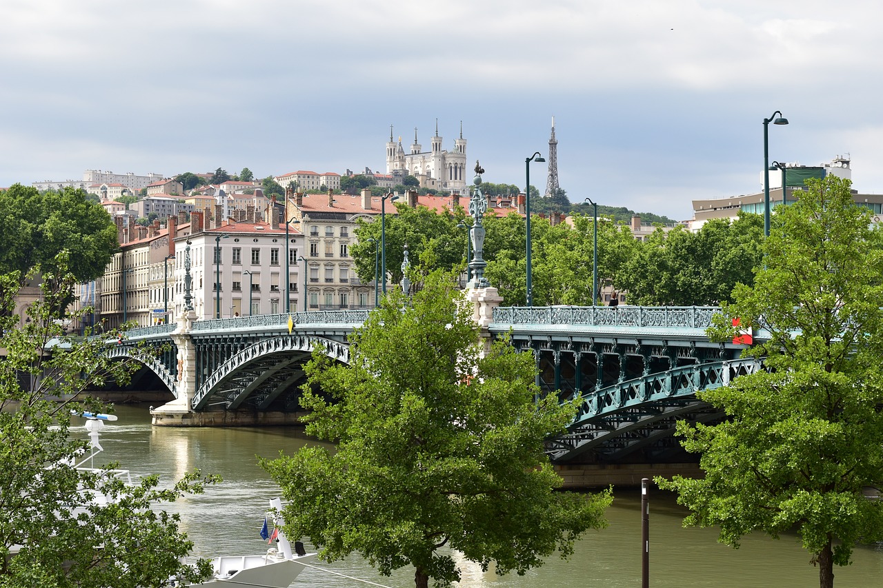 lyon, france, river
